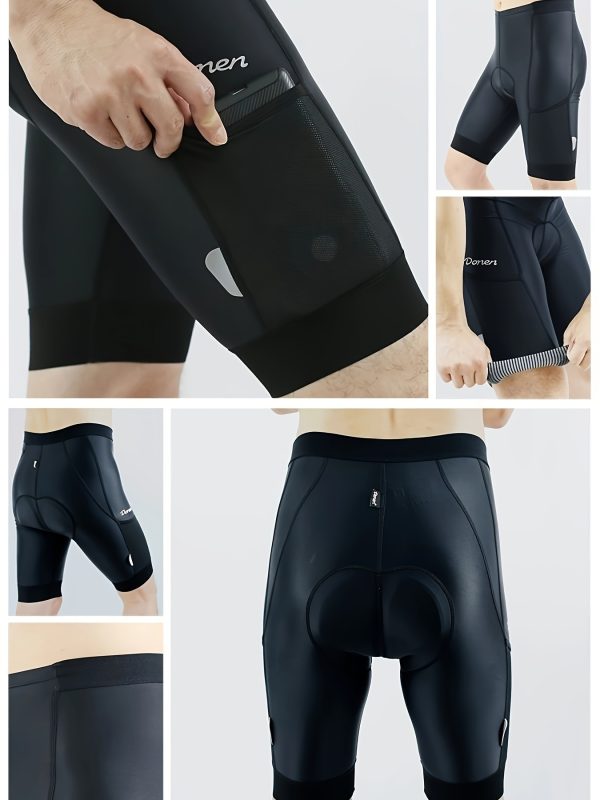 Men's Compression Cycling Pants: Quick Drying, Non-Slip & Pockets for MTB & Road Biking!