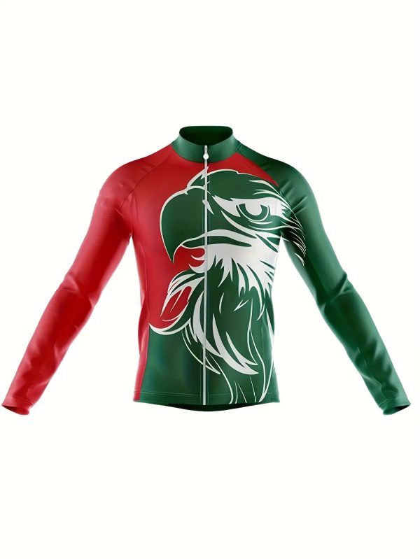 Men's Long-sleeved Cycling Jersey For Summer Outdoor Cycling, Breathable And Quick-drying