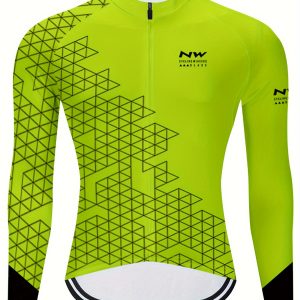 MOXILYN Men's Quick-Dry Breathable Cycling Jersey for Running and Outdoor Activities