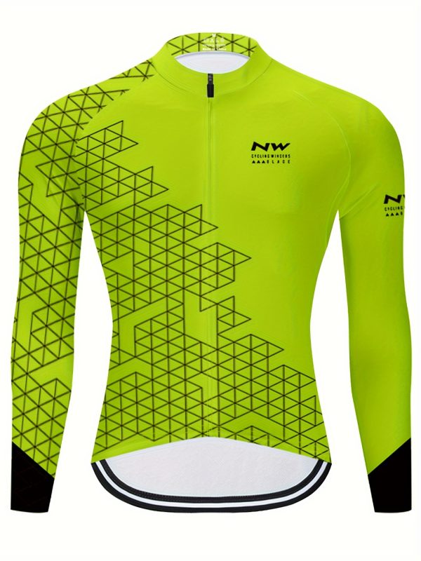 MOXILYN Men's Quick-Dry Breathable Cycling Jersey for Running and Outdoor Activities